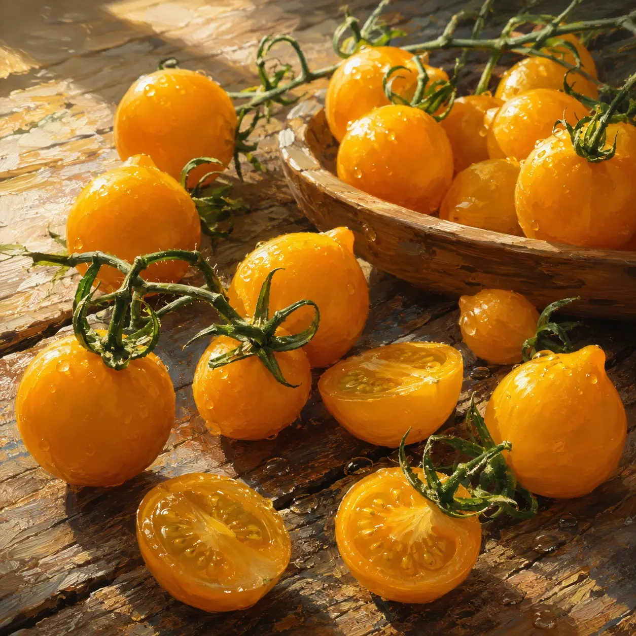 Pomodorino giallo GIAGIU' coltivato in Campania